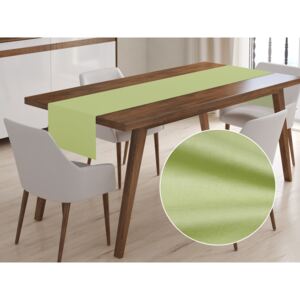 Bavlněný běhoun na stůl Moni MO-026 Pastelově zelený 20x120 cm