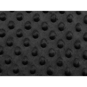 Minky s 3D puntíky - 33 (12) černá Stoklasa