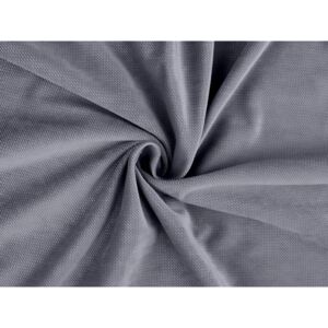 Velvet strukturovaný jednobarevný - 12 šedá Stoklasa