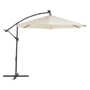 Zahradní deštník LED, ø 285 cm, béžový CORVAL