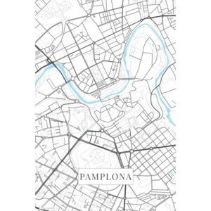 Mapa Pamplona white