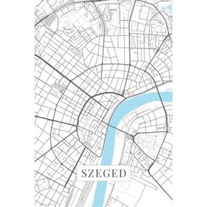 Mapa Szeged white