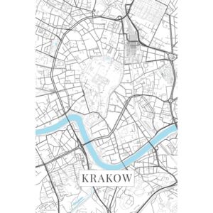 Mapa Krakov white
