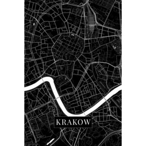 Mapa Krakov black