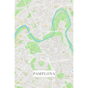Mapa Pamplona color