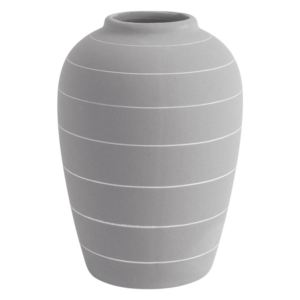 Keramická váza Terra Cone 18,5 cm Present Time (Barva- světle šedá)