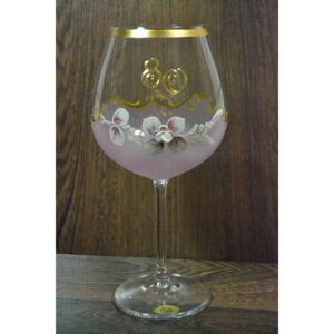 Výročný pohár na 80. narozeniny VÍNO - ružový 650 ml