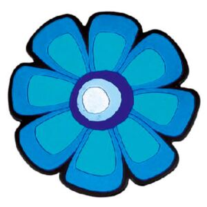 Kuchyňská podložka - 10x10 cm květ modrý Bellatex