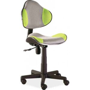 Nábytkáři Q-G2 - kancelářská židle (dětská) šedá/zelená (OBRQG2ZSZ) kolekce "S" (K150-Z) (S)