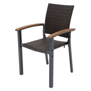 FLORABEST® Stohovatelná židle, hnědá (100320788)
