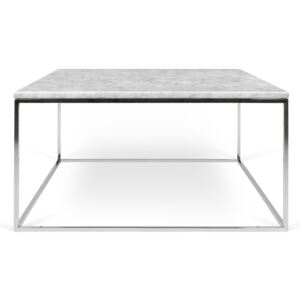 Tema Home Konferenční stolek GLEAM 40x75x75cm,chromověbílý