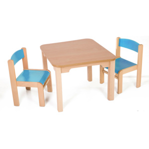 Hajdalánek Dětský stolek MATY + židličky LUCA (modrá, modrá) MATYLUCAMOMO