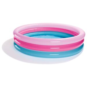 CRIVIT® Dětský bazének / nafukovací lehátko (tyrkysová / světle růžová / růžová, nafukovací bazén) (100327307004)
