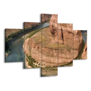 Vícedílný obraz Řeka v údolí 100x70 cm