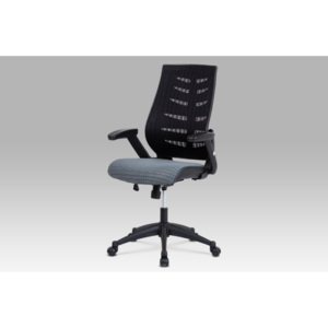 Kancelářská židle, látka mesh, houpací mechanismus, šedá KA-J809 GREY