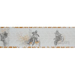 Papírová bordura Caselio 64823068, kolekce ONLY BOYS, materiál papír, styl moderní, dětský 13,25 x 500 cm