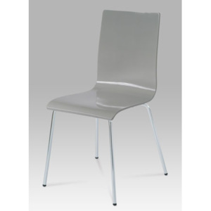Jídelní židle chrom / vysoký lesk šedý C-520 GREY