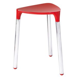 Gedy YANNIS koupelnová stolička 37x43,5x32,3 cm, červená 217206