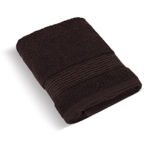 Froté ručník 50x100 cm - Proužek tmavě hnědá