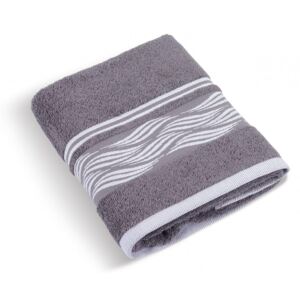 Froté ručník 50x100 cm - Vlnka šedá