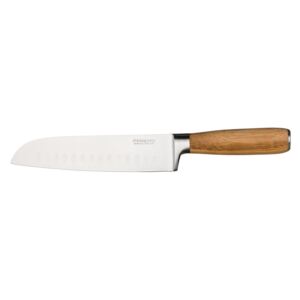 ERNESTO® Kuchyňský nůž (bambusová rukojeť, Santoku nůž)
