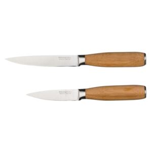ERNESTO® Kuchyňský nůž (bambusová rukojeť, univerzální sada nožů na zeleninu)