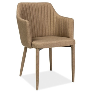 Jídelní čalouněná židle v béžové barvě KN676