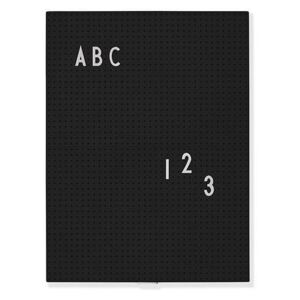 Design Letters Tabule Message board černá A4