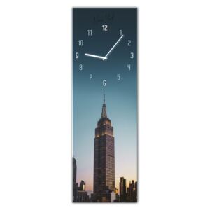 Styler Skleněné nástěnné hodiny - Manhattan | Rozměry: 20x60 cm