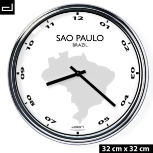 Kancelářské nástěnné hodiny: Sao Paulo