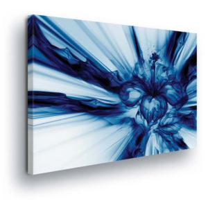 Obraz na plátně - Tmavě Modrá Abstrakce 100x75 cm