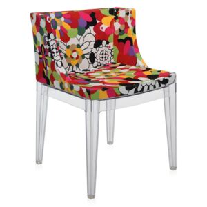 Kartell - Židle Mademoiselle Missoni - červená, transparentní