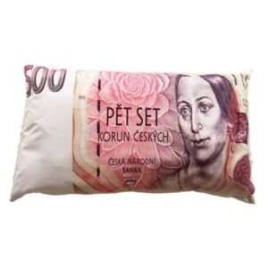 Dekorační polštář bankovka - 500 Kč
