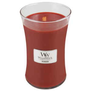 Svíčka oválná váza WoodWick Santalové dřevo, 609.5 g