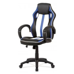 Kancelářská židle, modrá-černá KA-V505 BLUE