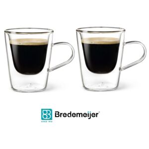 Dvoustěnný skleněný šálek na Espresso 100 ml 2ks - Bredemeijer