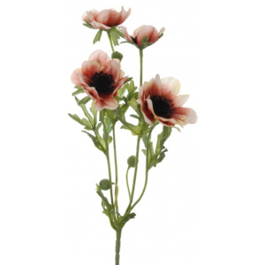 Animadecor Umělá květina - Sasanka sv.růžová x4