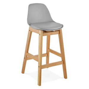 Moderní barová židle Evan šedá
