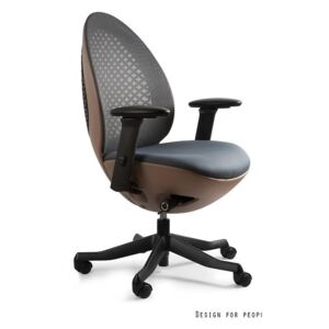 Kancelářská židle Olive s hnědým základem