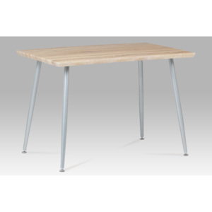 Jídelní stůl 110x70 cm dub sonoma a šedý lak GDT-226 SON