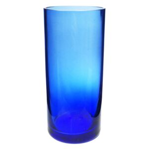 Váza Sima skleněná rovná modrá