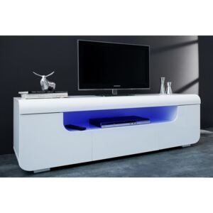 Designový TV stolek Luminous 150 cm / bílá