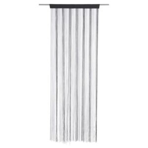 PROVÁZKOVÁ ZÁCLONA, 90/245 cm, černá, barvy stříbra, bílá Boxxx - Hotové závěsy