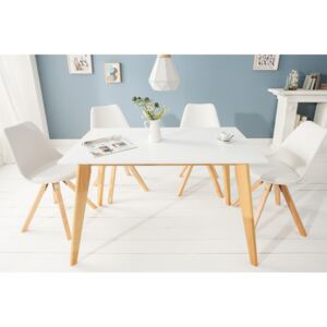 Designový jídelní stůl Sweden, 120 cm, bílý