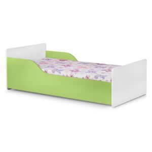 Expedo Dětská postel THALIA, 80x160, bílá/zelená + matrace + rošt