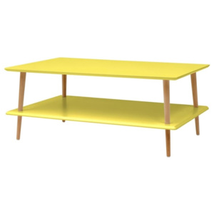 Calvasto Konferenční stolek POTOK low žlutá