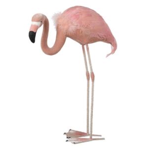 Růžová dekorace plameňák Flamingo Pink - 47*20*66cm