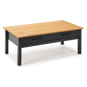 Modrý dřevěný konferenční stolek Marckeric Miranda