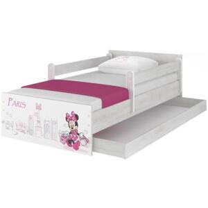 SKLADEM: Dětská postel MAX se šuplíkem Disney - MINNIE PARIS 180x90 cm
