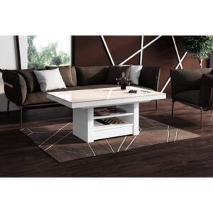 Konferenční / Jídelní stolek AMALFI LUX (capucino bílý lesk)
